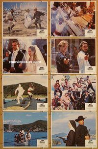 a495 NATE & HAYES 8 movie lobby cards '83 Tommy Lee Jones, O'Keefe