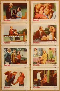 a530 PARRISH 8 movie lobby cards '61 Troy Donahue, Claudette Colbert