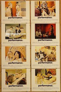 a540 PERFORMANCE 8 movie lobby cards '70 Nicolas Roeg, Mick Jagger