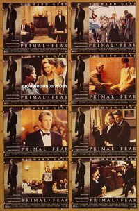 a559 PRIMAL FEAR 8 movie lobby cards '96 Richard Gere, Ed Norton