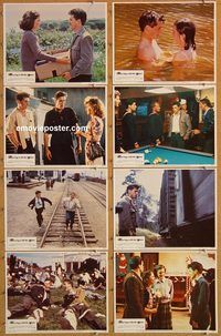 a569 RACING WITH THE MOON 8 movie lobby cards '84 Penn, Nicholas Cage