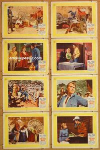 a575 RARE BREED 8 movie lobby cards '66 James Stewart, Maureen O'Hara