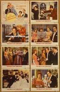 a581 RELUCTANT DEBUTANTE 8 movie lobby cards '58 Sandra Dee, Harrison