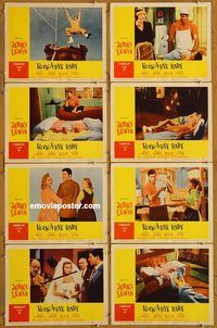 a591 ROCK-A-BYE BABY 8 movie lobby cards '58 Jerry Lewis, Sturges