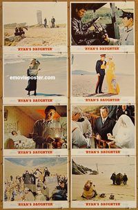 a603 RYAN'S DAUGHTER 8 movie lobby cards '70 Robert Mitchum, Howard