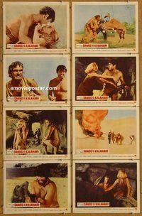 a606 SANDS OF THE KALAHARI 8 movie lobby cards '65 Stuart Whitman