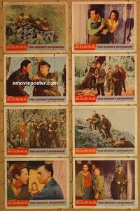 a612 SECRET INVASION 8 movie lobby cards '64 Stewart Granger, Vallone
