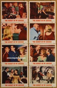 a613 SECRET OF MY SUCCESS 8 movie lobby cards '65 Shirley Jones