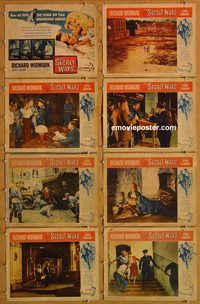 a615 SECRET WAYS 8 movie lobby cards '61 Richard Widmark, MacLean