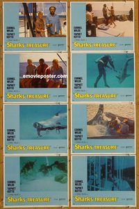 a623 SHARKS' TREASURE 8 movie lobby cards '75 Cornel Wilde, Kotto