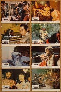 a627 SHOGUN 8 movie lobby cards '80 James Clavell, Toshiro Mifune