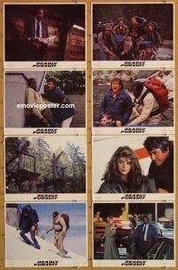 a628 SHOOT TO KILL 8 movie lobby cards '88 Sidney Poitier