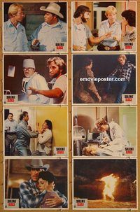 a629 SILENT RAGE 8 movie lobby cards '82 Chuck Norris, Stephen Furst