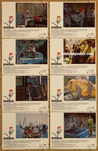 a634 SKIDOO 8 movie lobby cards '69 Otto Preminger, Jackie Gleason