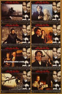 a637 SLEEPY HOLLOW 8 movie lobby cards '99 Johnny Depp, Christina Ricci