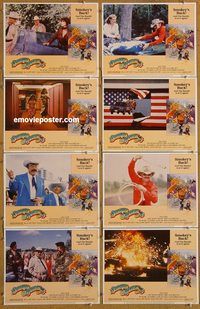 a639 SMOKEY & THE BANDIT 3 8 movie lobby cards '83 Jackie Gleason