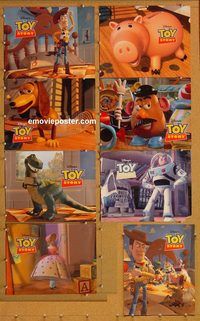 a729 TOY STORY 8 movie lobby cards '95 Disney, Tom Hanks, Tim Allen