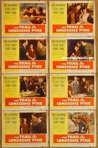 a733 TRAIL OF THE LONESOME PINE 8 movie lobby cards R55 Sidney