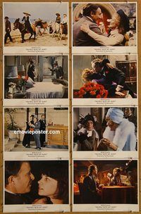a735 TRAVELS WITH MY AUNT 8 movie lobby cards '72 Maggie Smith