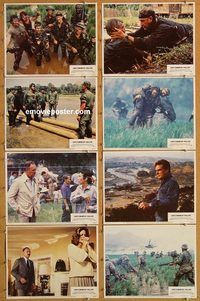a737 UNCOMMON VALOR 8 movie lobby cards '83 Gene Hackman, Ward