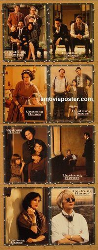a741 UNSTRUNG HEROES 8 movie lobby cards '95 Andie MacDowell, Turturro
