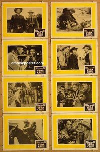 a749 VERA CRUZ 8 movie lobby cards R60s Gary Cooper, Burt Lancaster