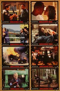 a760 WALKING TALL 8 movie lobby cards '04 The Rock, Johnny Knoxville