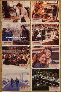 a762 WARGAMES 8 movie lobby cards '83 Matthew Broderick, sci-fi!