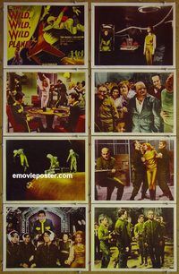 a773 WILD, WILD, WILD PLANET 8 movie lobby cards '65 Tony Russell