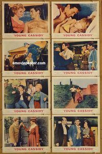 a784 YOUNG CASSIDY 8 movie lobby cards '65 John Ford, Rod Taylor