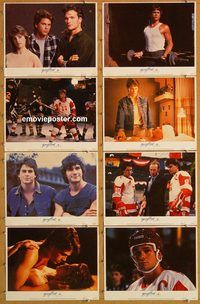 a787 YOUNGBLOOD 8 movie lobby cards '86 Rob Lowe, hockey!