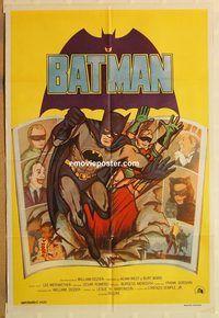 b269 BATMAN #2 Argentinean movie poster R70s West, Ward, DC Comics!
