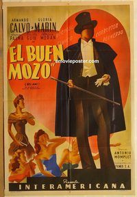 b274 BEL AMI Argentinean movie poster '47 Mexican crime!
