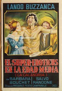 b384 LA CALANDRIA Argentinean movie poster '72 Italian comedy!