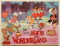 b118 ALICE IN WONDERLAND British quad movie poster R78 Walt Disney