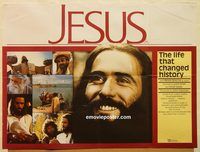 b184 JESUS British quad movie poster '79 Brian Deacon as Christ!