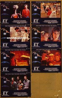 e751 ET 7 English vintage movie lobby cards '82 Steven Spielberg, Barrymore