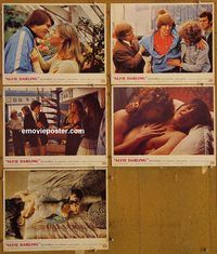 e585 OH ALFIE 5 English vintage movie lobby cards '75 English sex!