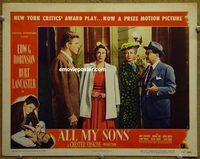 d014 ALL MY SONS vintage movie lobby card #8 '48 Edward G Robinson, Lancaster