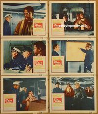 e624 BEDFORD INCIDENT 6 vintage movie lobby cards '65 Sidney Poitier