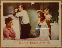 d124 CATERED AFFAIR vintage movie lobby card #7 '56 Reynolds, Bette Davis