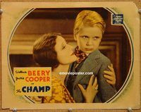 d130 CHAMP movie vintage movie lobby card '31 Jackie Cooper close up!