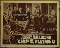 d141 CHIP OF THE FLYING U vintage movie lobby card R47 Mack Brown