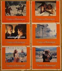 e633 COMES A HORSEMAN 6 vintage movie lobby cards '78 James Caan, Jane Fonda