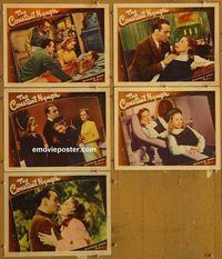 e547 CONSTANT NYMPH 5 vintage movie lobby cards '43 Joan Fontaine, Boyer