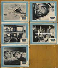 e549 COUNTDOWN 5 vintage movie lobby cards '68 Robert Altman, James Caan