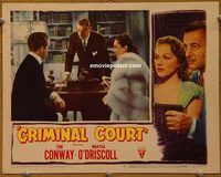 d162 CRIMINAL COURT vintage movie lobby card #5 '46 Tom Conway, Robert Wise