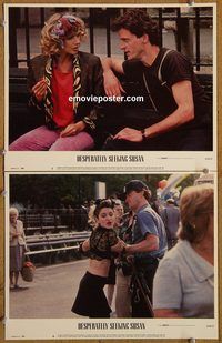 e107 DESPERATELY SEEKING SUSAN 2 vintage movie lobby cards '85 Madonna