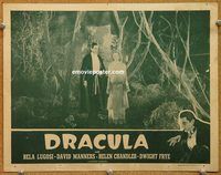 d207 DRACULA vintage movie lobby card R47 Bela Lugosi vampire classic!