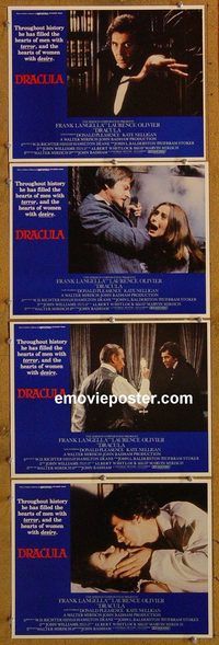 e420 DRACULA 4 vintage movie lobby cards '79 Frank Langella, Olivier